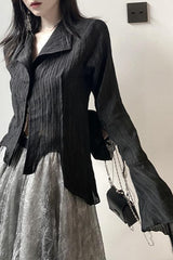 Gothic Dark Retro Long Sleeve Blouse