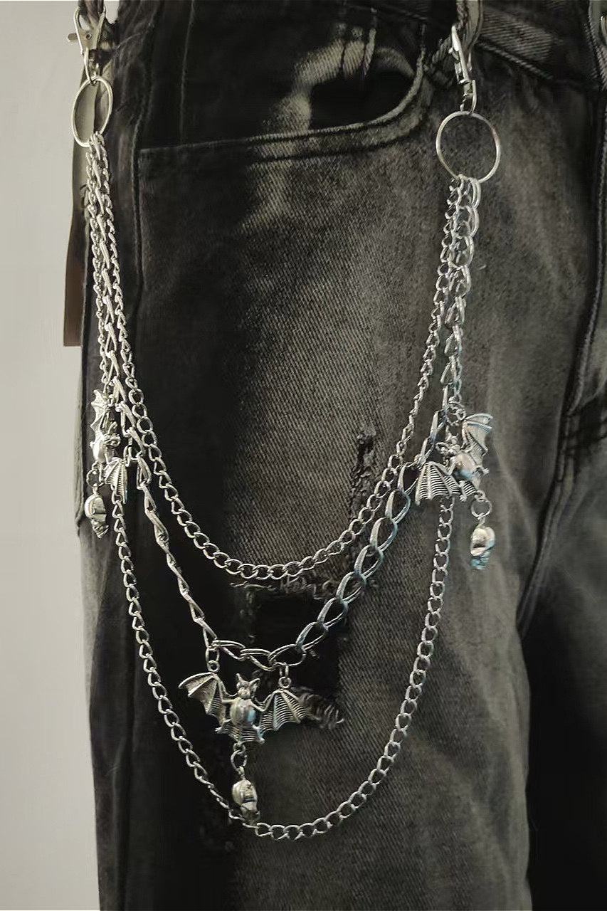 Bat Multi-Layer Metal Waist Chain