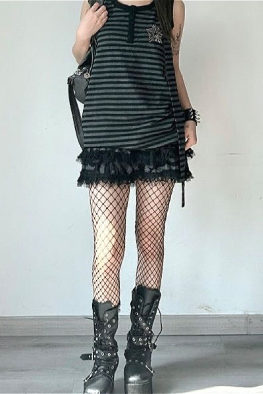Y2K Striped Tank Top