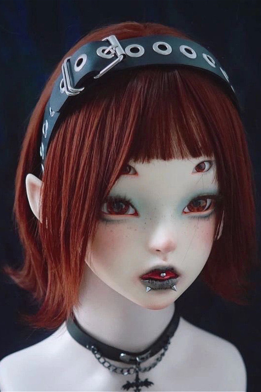 Dark Rock Faux Leather Headband Hair Accs