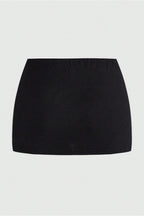 Letter Print Metal Eyelet Skirt
