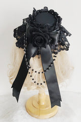 Gothic Vintage Dark Mini Hat