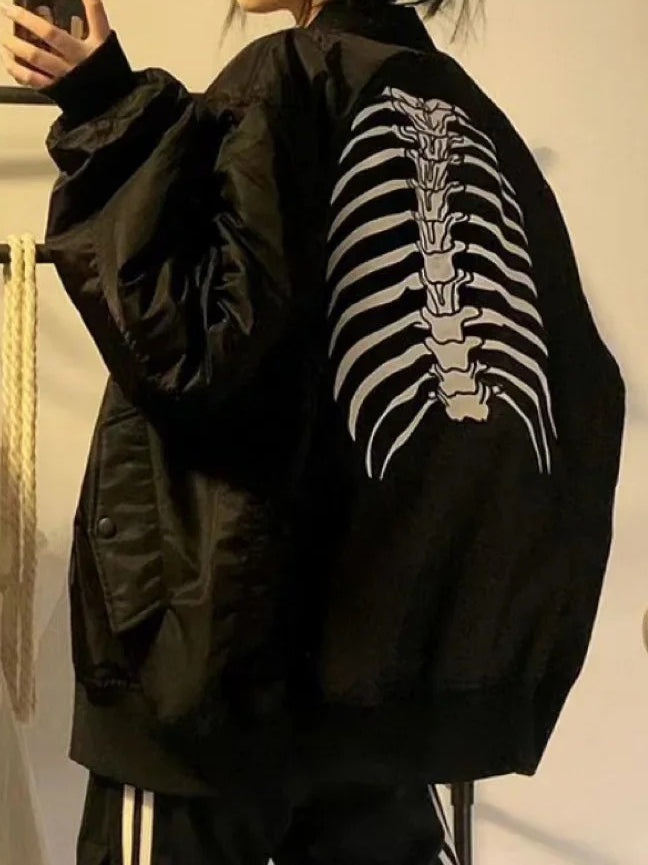 Vintage Gothic Baseball Jacket Main image