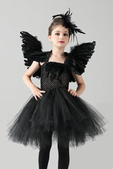 Black Swan Dress Kid Halloween Costume