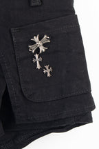 Studded Pleated Mini Skirt