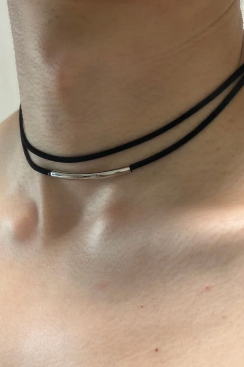 Multi Layer Grey Pearl Choker Necklace