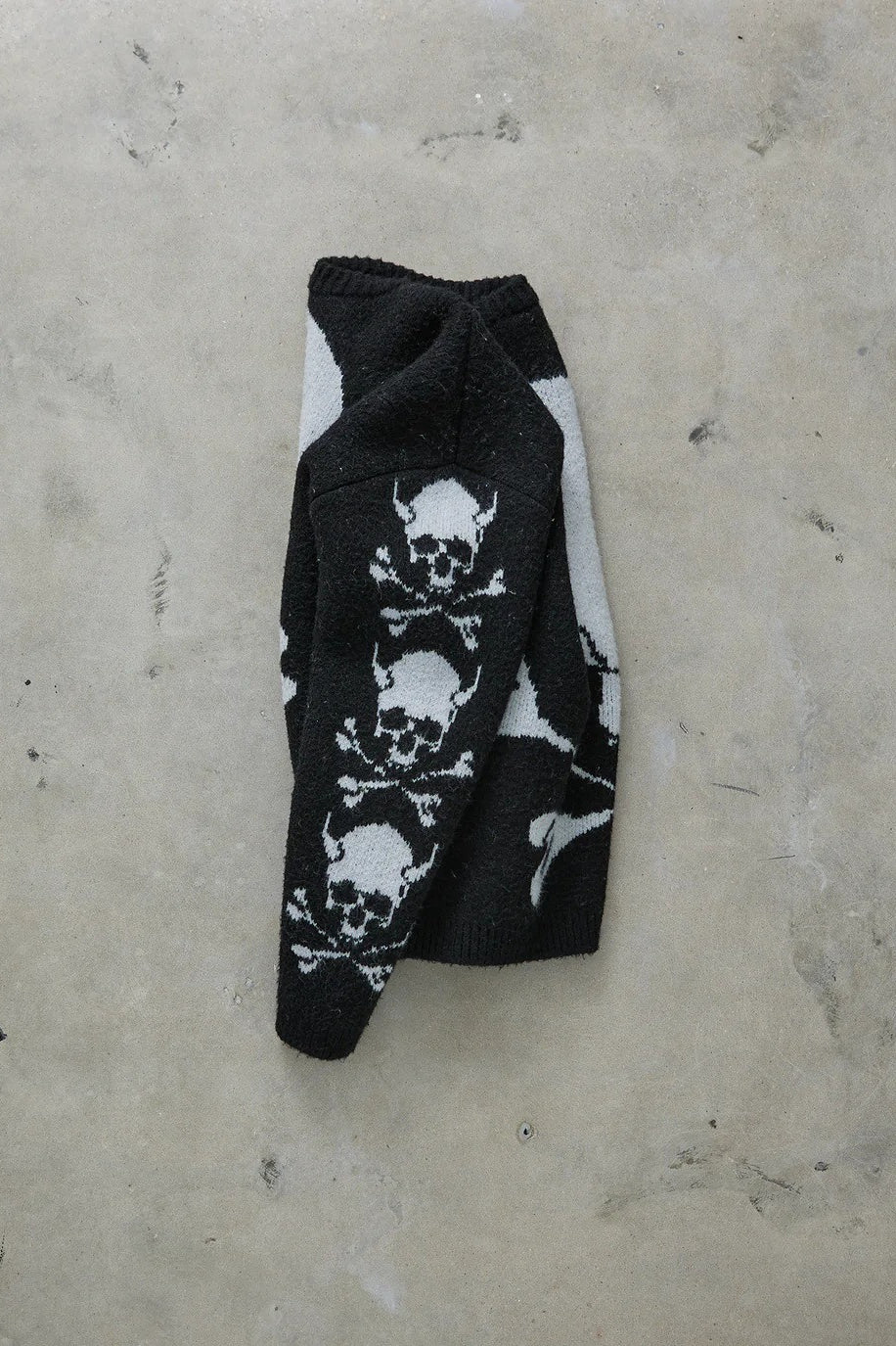 Skull Crossbones Intarsia Sweater
