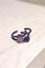 Retro Court Style Dark Stackable Ring