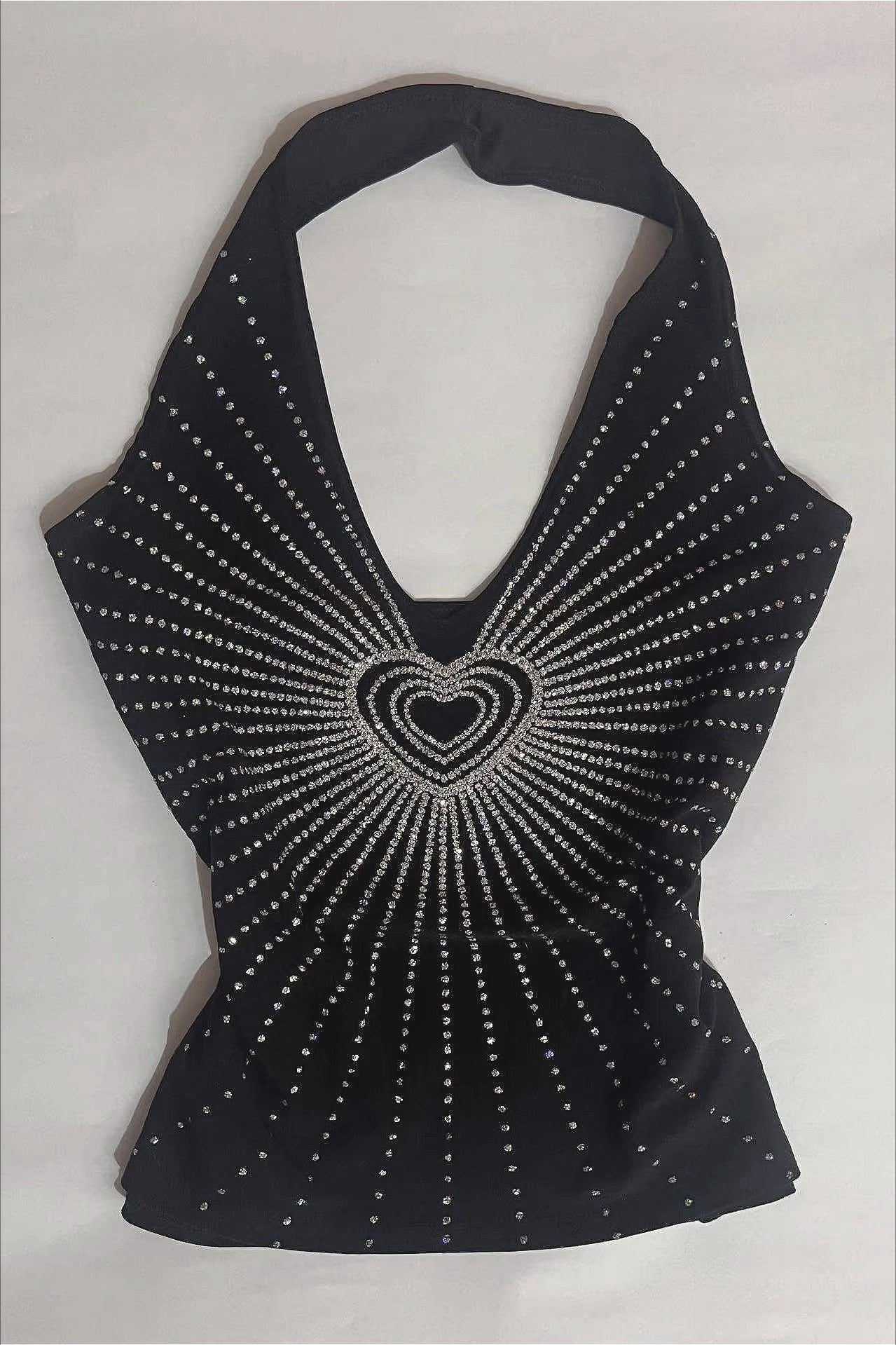 Heart Rhinestone Halter Top Main image