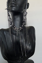 Punk Heavy Chain Tassel Necklace
