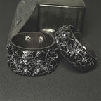 Punk Black & White Square Stud Bracelet