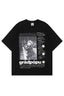 Punk Rock Print Loose Fit T-Shirt