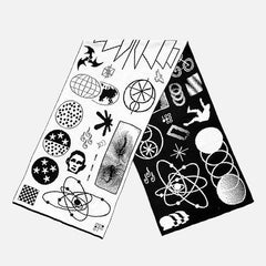 Dark Flame Reversible Jacquard Versatile Scarf