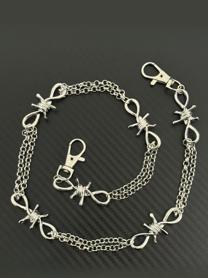 Dark Gothic Flame Metal Waist Chain Secondary image