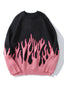 Hip-Hop Oversized Crewneck Knit Sweater