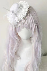 Gothic Mesh Feather Small Hat