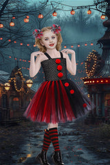 Red Clown Dress Kid Halloween Costume