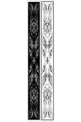 Dark Street Style Warm Scarf with Hand-painted Pattern