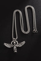Vintage Praying Angel Pendant Necklace