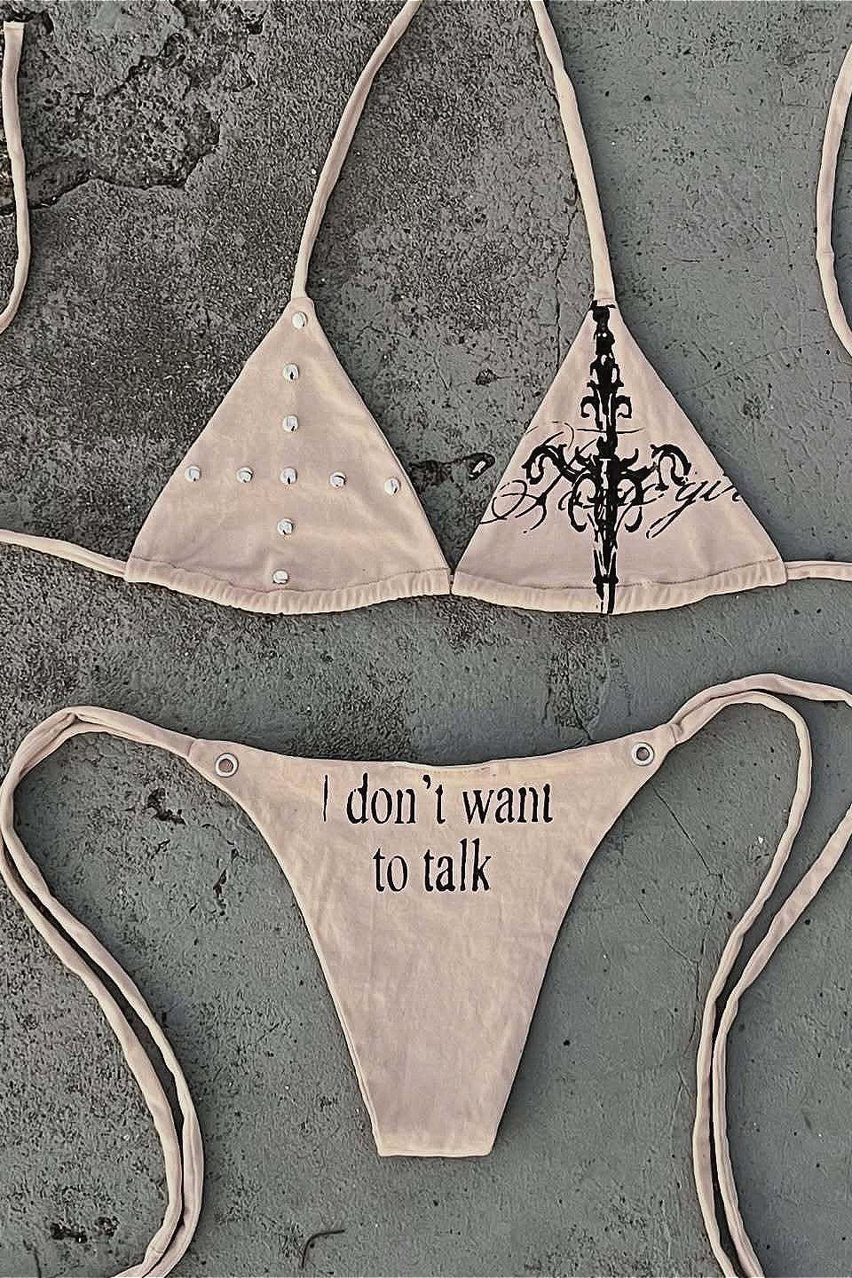 Subculture Trendy Tie Detail Swimwear Secondary image