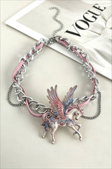 Y2K Colorful Flying Butterfly Choker Necklace