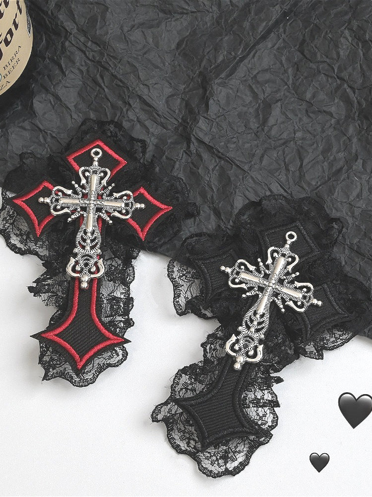 Lace Trim Cross Hair Accs