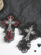 Lace Trim Cross Hair Accs