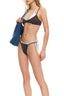 Contrast Polka Dot Print Swimwear