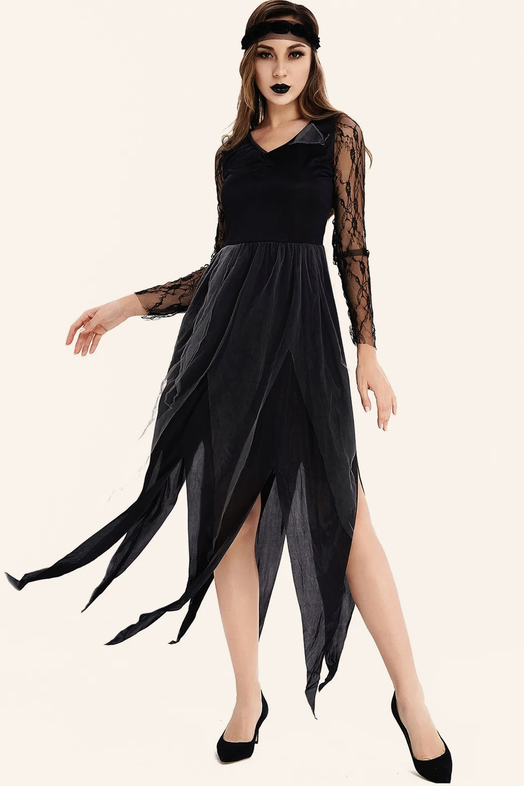 Black Devil Halloween Costume Dress Secondary image