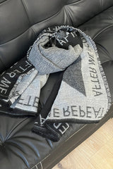 Minimalist Dark Warm Thick Shawl Scarf