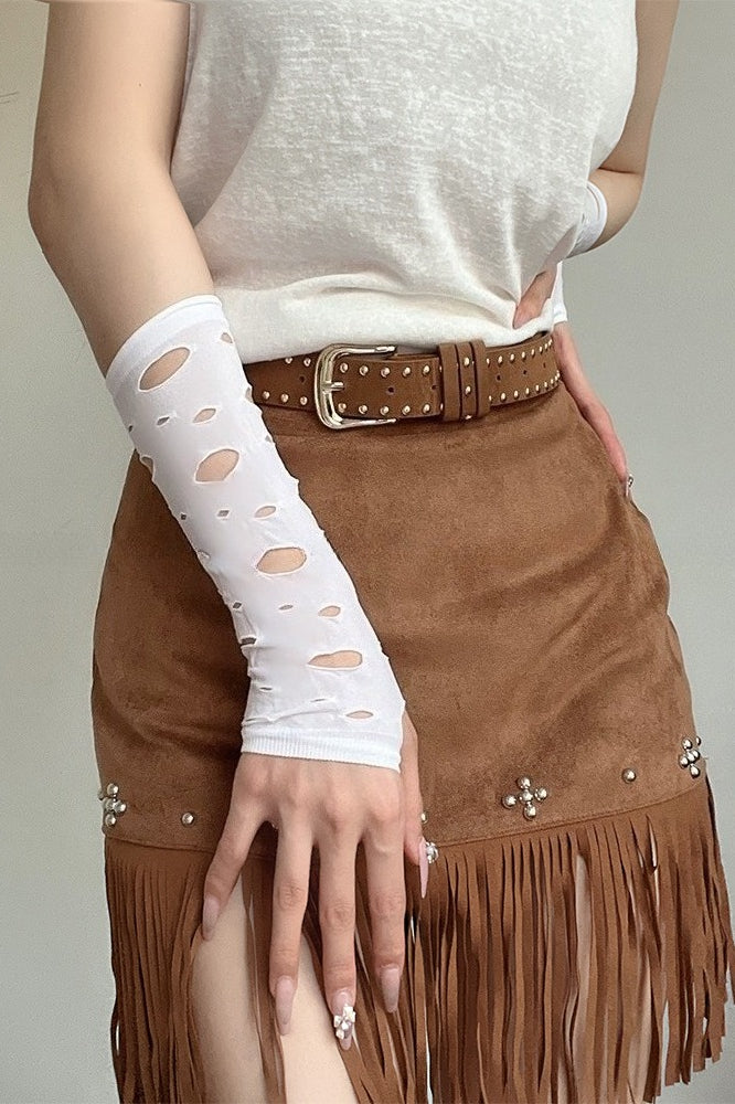 Sweet Cool Y2K Moon Girl Arm Gloves Main image