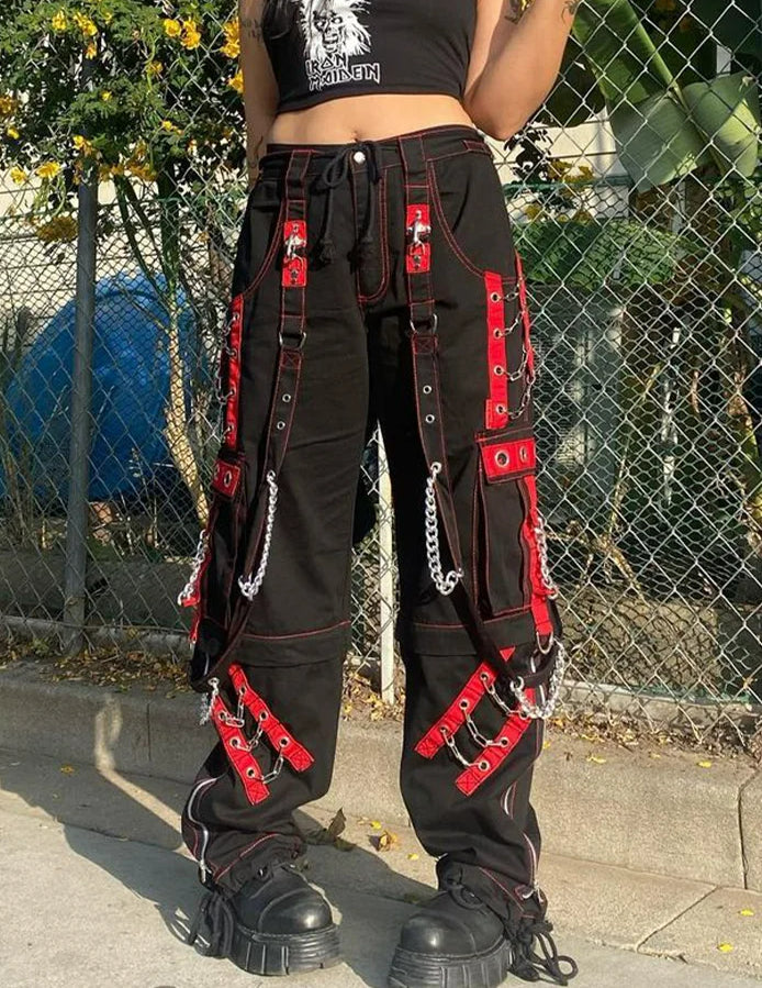 Cargo Gothic Chain Harem Jogger Pant Secondary image