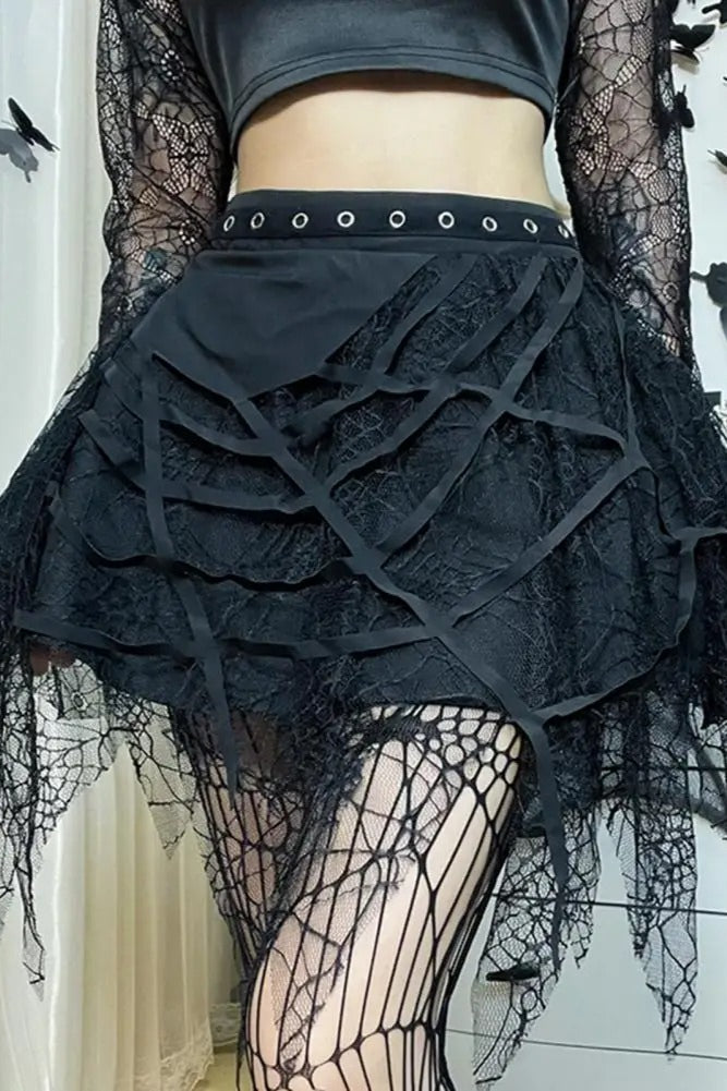 Halloween Spiderweb Tassel Skirt Main image