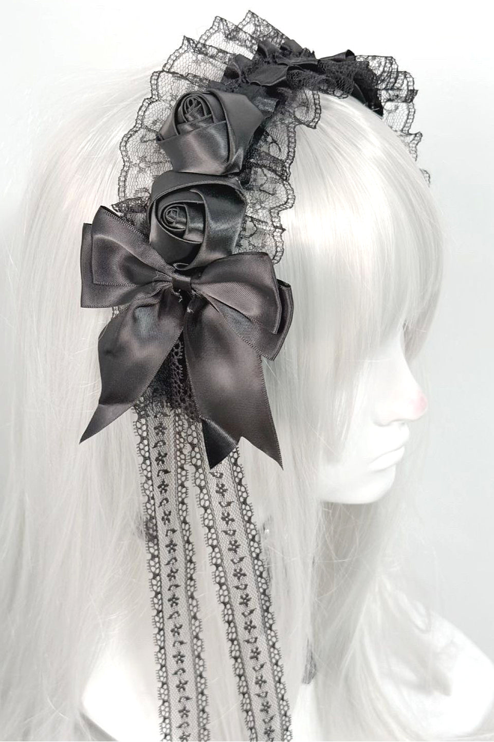 Dark Lace Rose Headband Hair Accs Main image