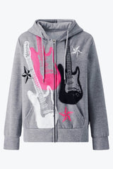 Electric Guitar Print Hoodie
