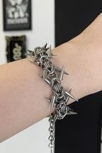 Dark Punk Rivet Spike Bracelet