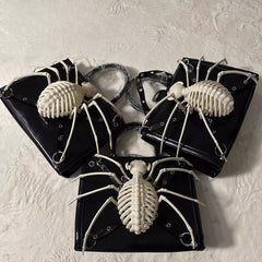 Y2K Harajuku Punk Advanced Design Rivet Gothic One Shoulder Steampunk Bag Halloween