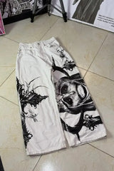 Hip Hop Vintage Streetwear Wide Leg Pants