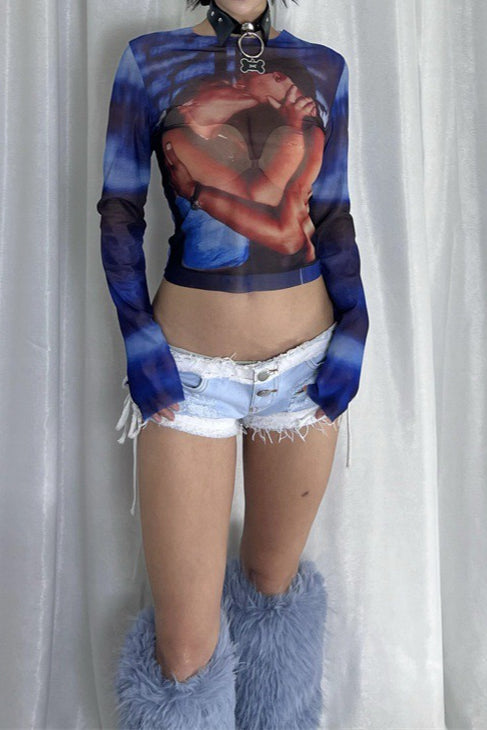 Sexy Slim Side - Strap Color - Block Shorts Secondary image