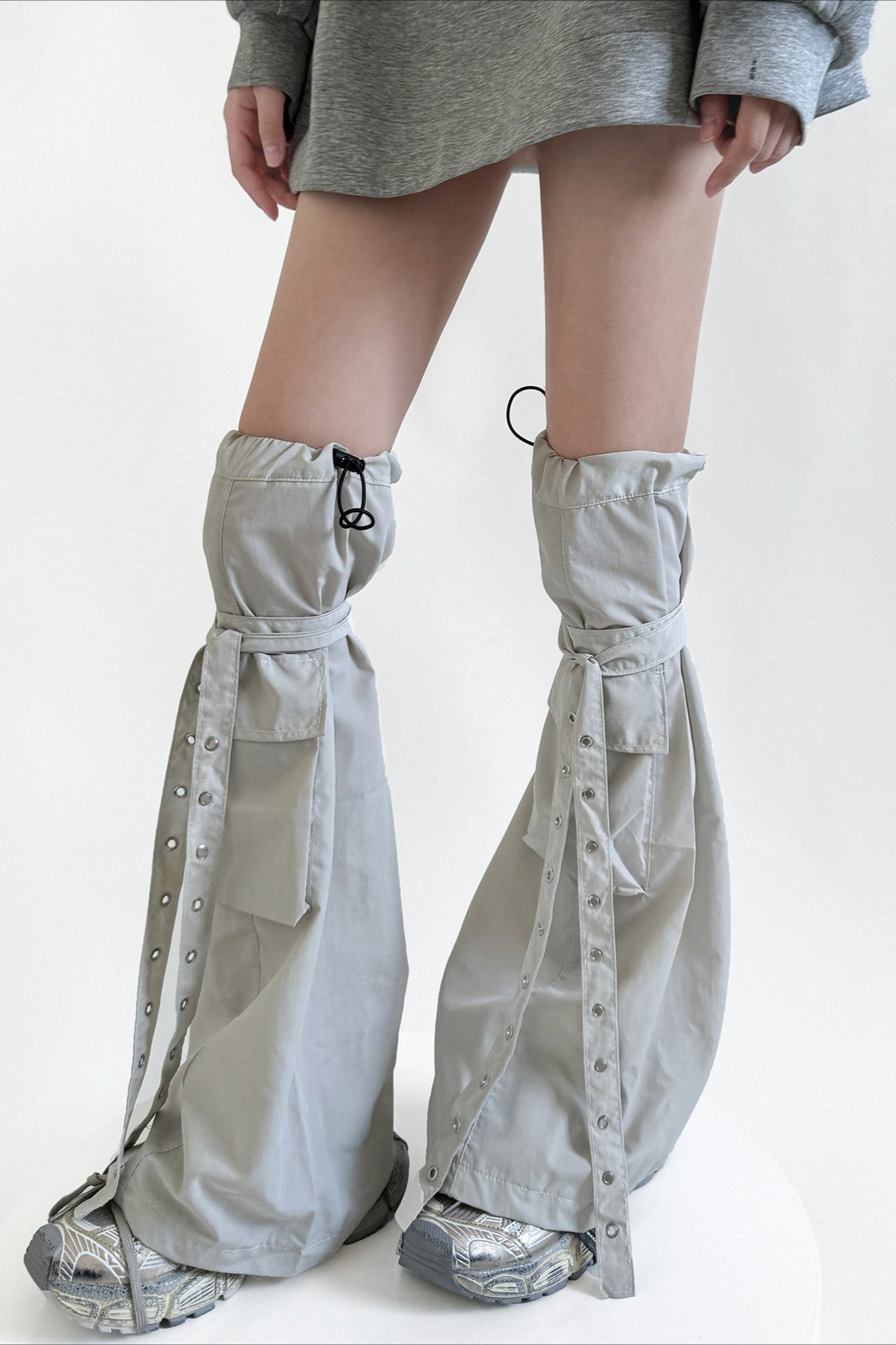 Drawstring Adjustable Cargo Leg Socks Secondary image