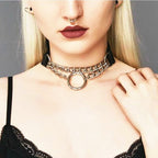 Promotion Punk Catgirl Maid Circle Choker Necklace Halloween