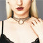 Promotion Punk Catgirl Maid Circle Choker Necklace Halloween