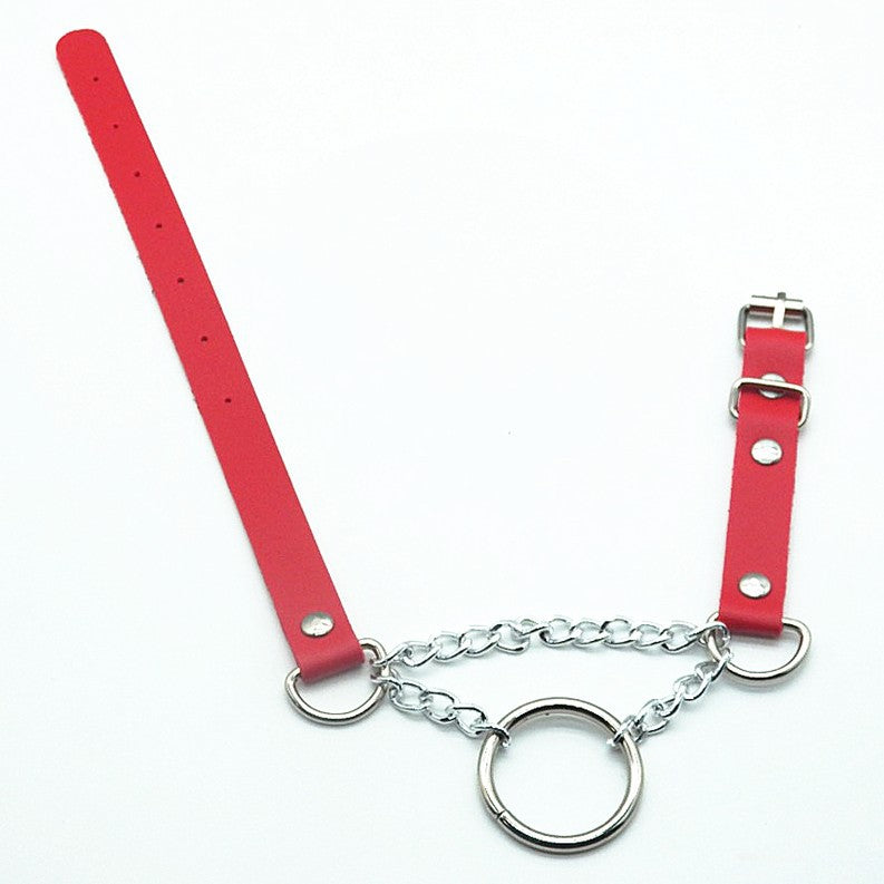 Promotion Punk Catgirl Maid Circle Choker Necklace Red Halloween