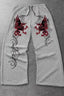 Assorted Gothic Graphic Wide Leg Sweatpants