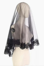 Dark Gothic Ghost Bride Veil Hair Accs