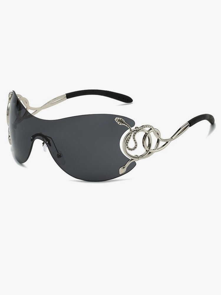 Winding Snake Rimless Connected Glasses