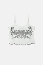 Gothic Print Lace Cami