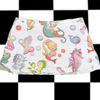 Y2K Clownfish Print Low-Waist Mini Skirt