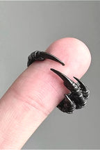 Dark Gothic Eagle Claw Ring