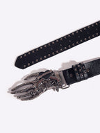 Skull Palm Pattern Punk Belt